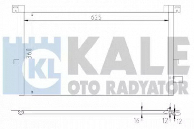 KALE OTO RADYATOR 378700 -  Конденсатор, кондиционер